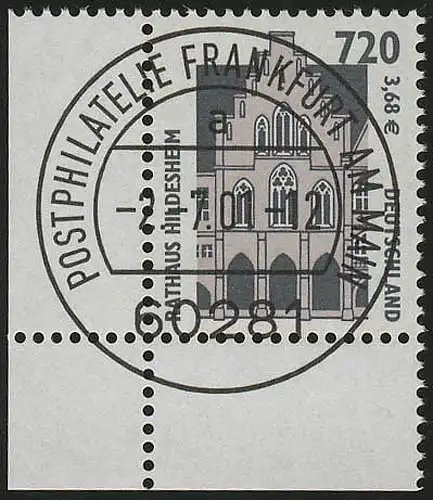 2197 SWK 720 Pf/3,68 Euro Ecke ul VS-O FfM