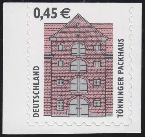 2303BCII SWK 0,45 Euro sk oben geschnitten, ENGES Raster postfrisch **