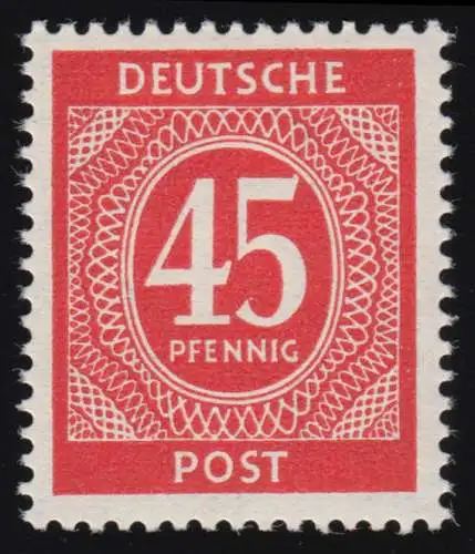 931 Y, Ziffern 45 Pf. Wasserzeichen-Abart steigend statt fallend, postfrisch **