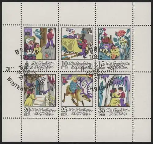 1801-1806 Märchen-Kleinbogen Die Schneekönigin, ESSt Berlin