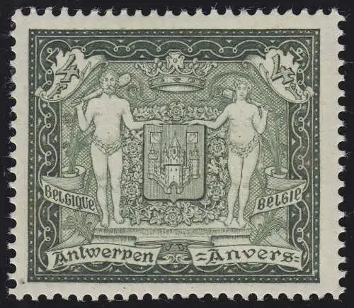 Belgien 287 Antwerpen, postfrische Marke, leider zwei Stockflecken rückseitig