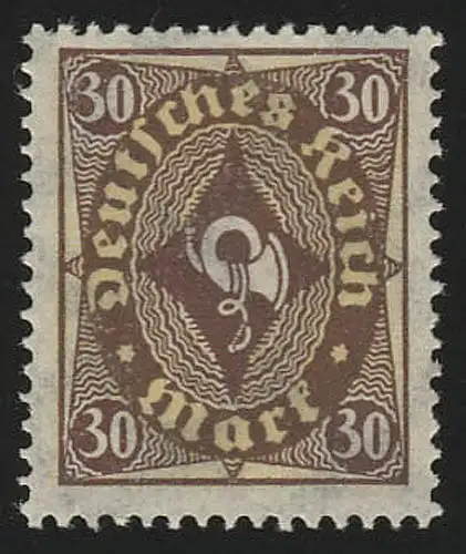 208P Posthorn zweifarbig 30 M, postfrisch **