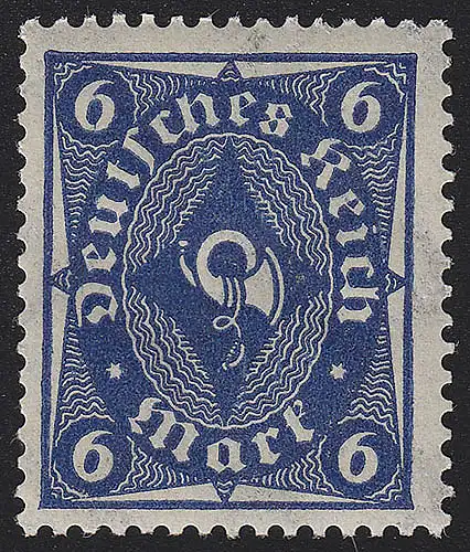 228W Posthorn Walzendruck einfarbig 6 M, postfrisch **