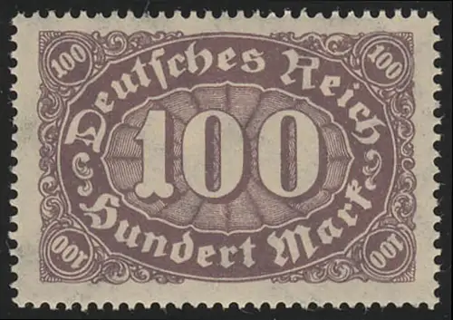 247 Ziffern im Oval 100 M, postfrisch **