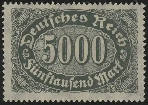 256d Ziffern im Oval 5000 M, postfrisch **