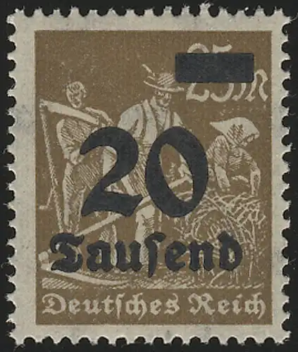 281 Arbeiter 20 Tsd auf 25 M, postfrisch **