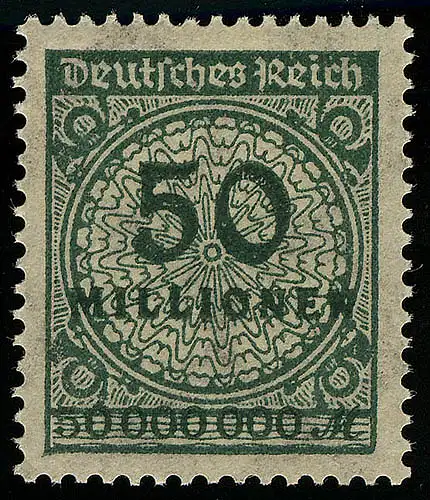 321AWa Kreis mit Rosetten-Muster 50 Mio M, postfrisch **