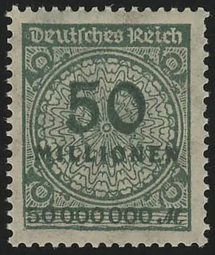 321AWb Kreis mit Rosetten-Muster 50 Mio M, postfrisch **