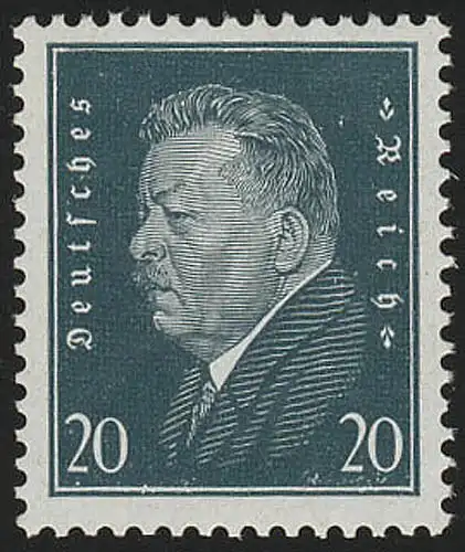 415 Reichspräsidenten 20 Pf, postfrisch **
