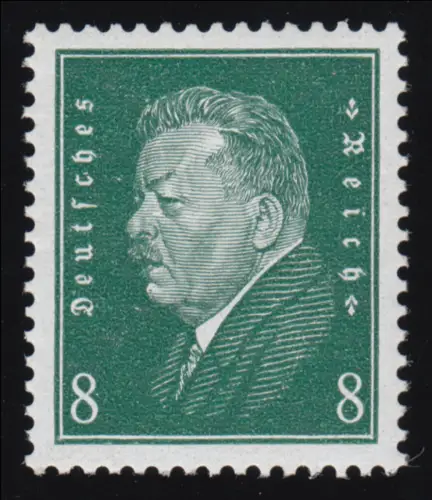 412Y Reichspräsidenten 8 Pf, postfrisch **