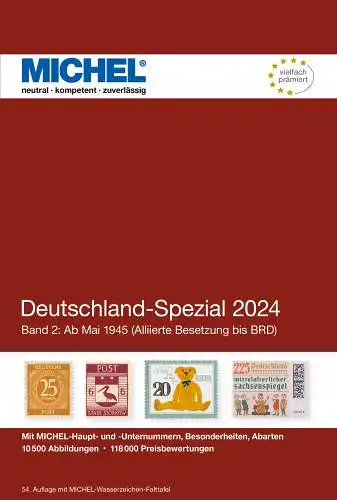 MICHEL Deutschland Spezial 2024 Band 2 (ab Mai 1945) - SAUBER GEBRAUCHT