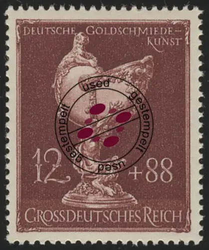 903 Gesellschaft für Goldschmiedekunst 1944 12 Pf, gestempelt O