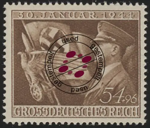 865 Machtergreifung 1933/44, gestempelt O