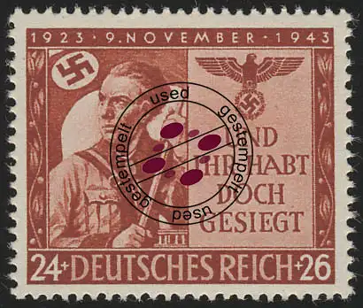 863 Hitlerputsch 1923/43, gestempelt O