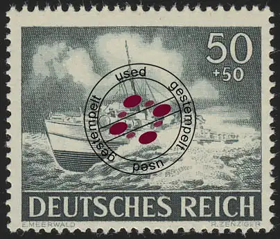 842x Tag der Wehrmacht und Heldengedenktag 50 Pf, gestempelt O