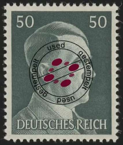 796 Hitler 50 Pf, gestempelt O