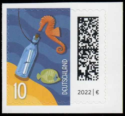 3866I WdB 10 Cent Flaschenpost sk, GROSSES Markenbild aus FB 138I, postfrisch **