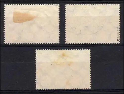 496-498 Chicagofahrt 1933 komplett bedarfsgestempelter Satz mit kleinen Mängeln