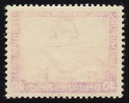 507 Wagner 40 Pf., gut gezähnter Höchstwert des Satzes, sauber nachgummiert (*)