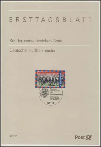 ETB 41/1997 Fußballmeister, FC Bayern München