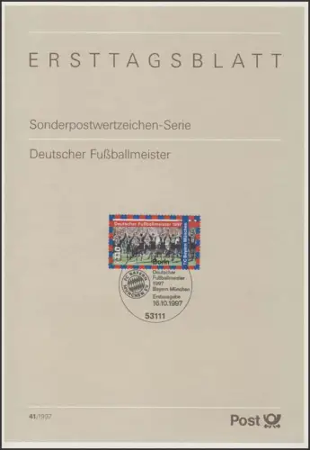 ETB 41/1997 Fußballmeister, FC Bayern München