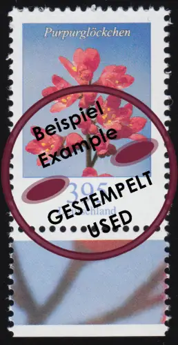 3117 Blume Purpurglöckchen 395 Cent aus Bogen, gestempelt O
