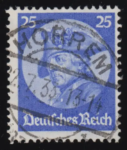 481 Friedrich der Große 25 Pf, gestempelt O