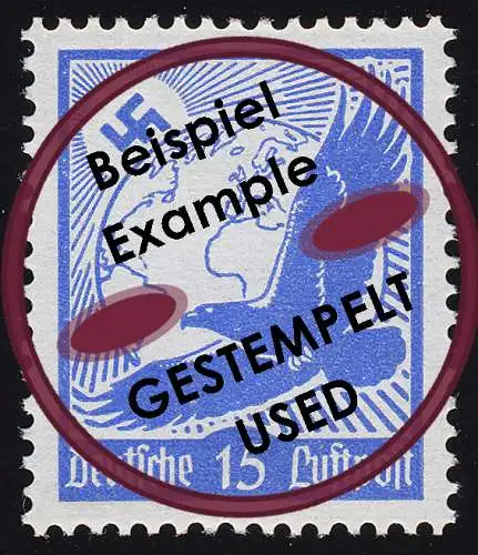 531y Flugpostmarke 1934 15 Pf, gestempelt O