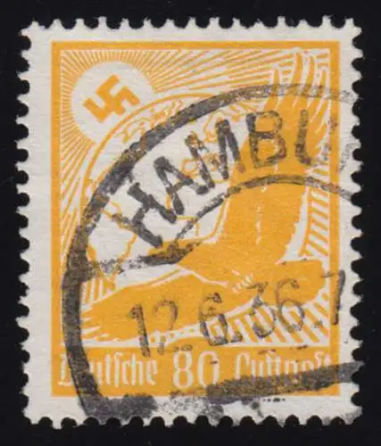 536y Flugpostmarke 1934 80 Pf, gestempelt O