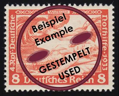 503B Nothilfe Wagner Walküre 8 Rpf, gestempelt O
