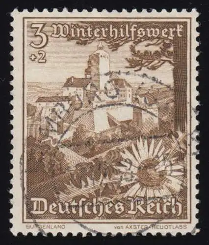 675 WHW Forchtenstein/Silberdistel 3+2 Pf, gestempelt O