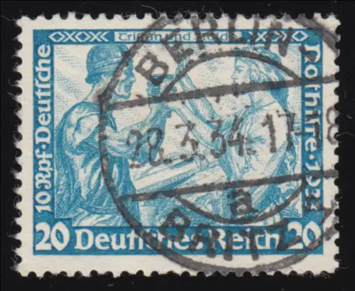 505B Nothilfe Wagner Tristan 20 Rpf gestempelt O