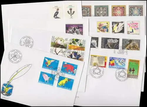 1079-1102 Liechtenstein-Jahrgang 1994 komplett auf FDC mit ESSt Vaduz