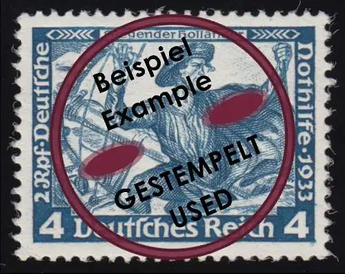 500A Nothilfe Wagner Holländer 4 Rpf, gestempelt O