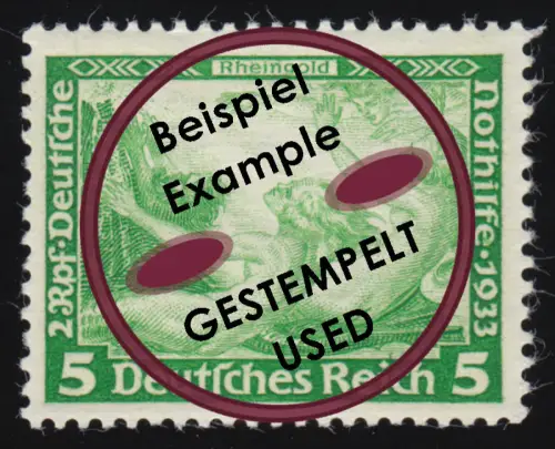 501A Nothilfe Wagner Rheingold 5 Rpf, gestempelt O