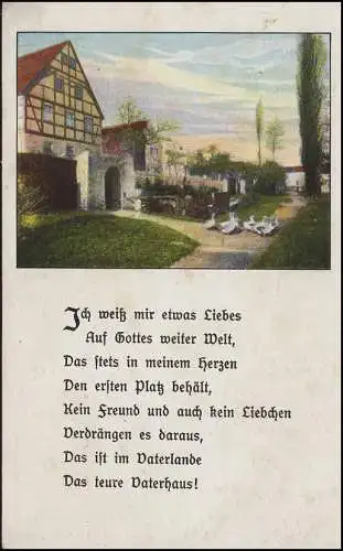Feldpost AK Liebesgedicht, Kgl. Preuss. Inf.-Reg. 364 K.D. FELDPOSTEXED. 2.10.16