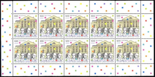 HBl. 42 aus MH 38 Weimar 1999, postfrisch **