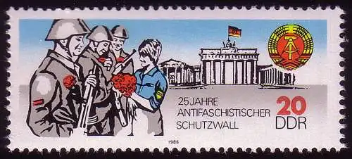 3037 Berliner Mauer, postfrisch **