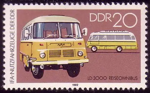 2746 Automobiltechnik 20 Pf Reiseomnibus, postfrisch **