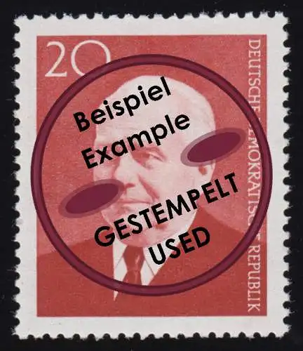 673a Wilhelm Pieck, gestempelt O