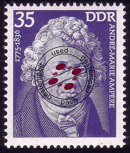 2029 Bedeutende Persönlichkeiten 35 Pf Ampère, gestempelt O