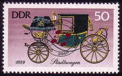 2152 Historische Kutschen 50 Pf, gestempelt O