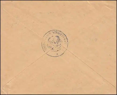 Frei durch Ablösung Reich Gesandtschaft Warschau, Orts-Brief LEIPZIG 18.5.1926