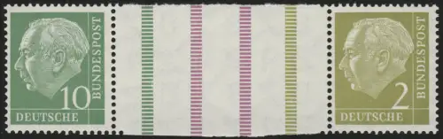 WZ6 Zusammendruck Heuss, postfrisch **