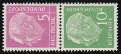 S27 Zusammendruck Heuss, postfrisch **