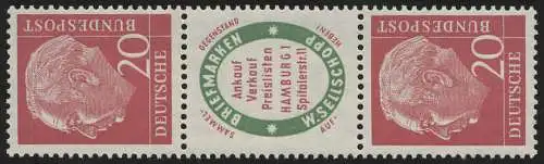 S30 Zusammendruck Heuss, postfrisch **