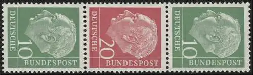 S36 Zusammendruck Heuss, postfrisch **