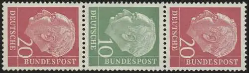 S34 Zusammendruck Heuss, postfrisch **