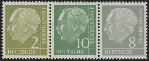 W13 Zusammendruck Heuss, postfrisch **