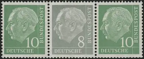 W16 Zusammendruck Heuss, postfrisch **